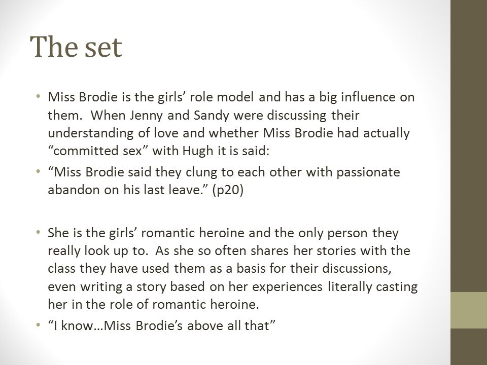 The Prime of Miss Jean Brodie ppt download